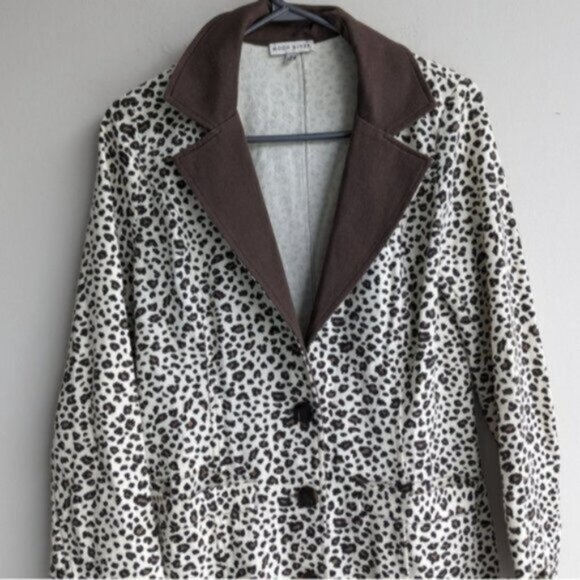 Moon River leopard print long coat - Picture 4 of 10